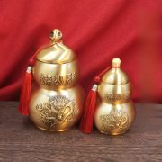 Bronze Gourd Kitchen Fire Dragon Bottle Metal Ornaments Living Room Decorative Accessories Northwest Corner Three Avoid Fire