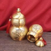 Bronze Gourd Kitchen Fire Dragon Bottle Metal Ornaments Living Room Decorative Accessories Northwest Corner Three Avoid Fire - Image 2