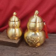 Bronze Gourd Kitchen Fire Dragon Bottle Metal Ornaments Living Room Decorative Accessories Northwest Corner Three Avoid Fire - Image 3