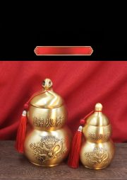 Bronze Gourd Kitchen Fire Dragon Bottle Metal Ornaments Living Room Decorative Accessories Northwest Corner Three Avoid Fire - Image 7