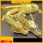 Bronze 3D Dragon Jointable Vintage Sculpture Artistic Handcrafted Metal Ornaments for Home Decor