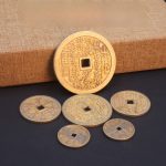 Bronze Lo Shu Mountain Ghost Coin Keychain Pendant Vintage Market Stall Bestseller Wholesale Custom Metal Craft Ornament