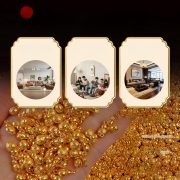 Sand Gold Miniature Golden Rice Ornamental Keychain Pendant Koi Fish Imitation Gold Craft DIY Custom Metal Craft Ornament - Image 4
