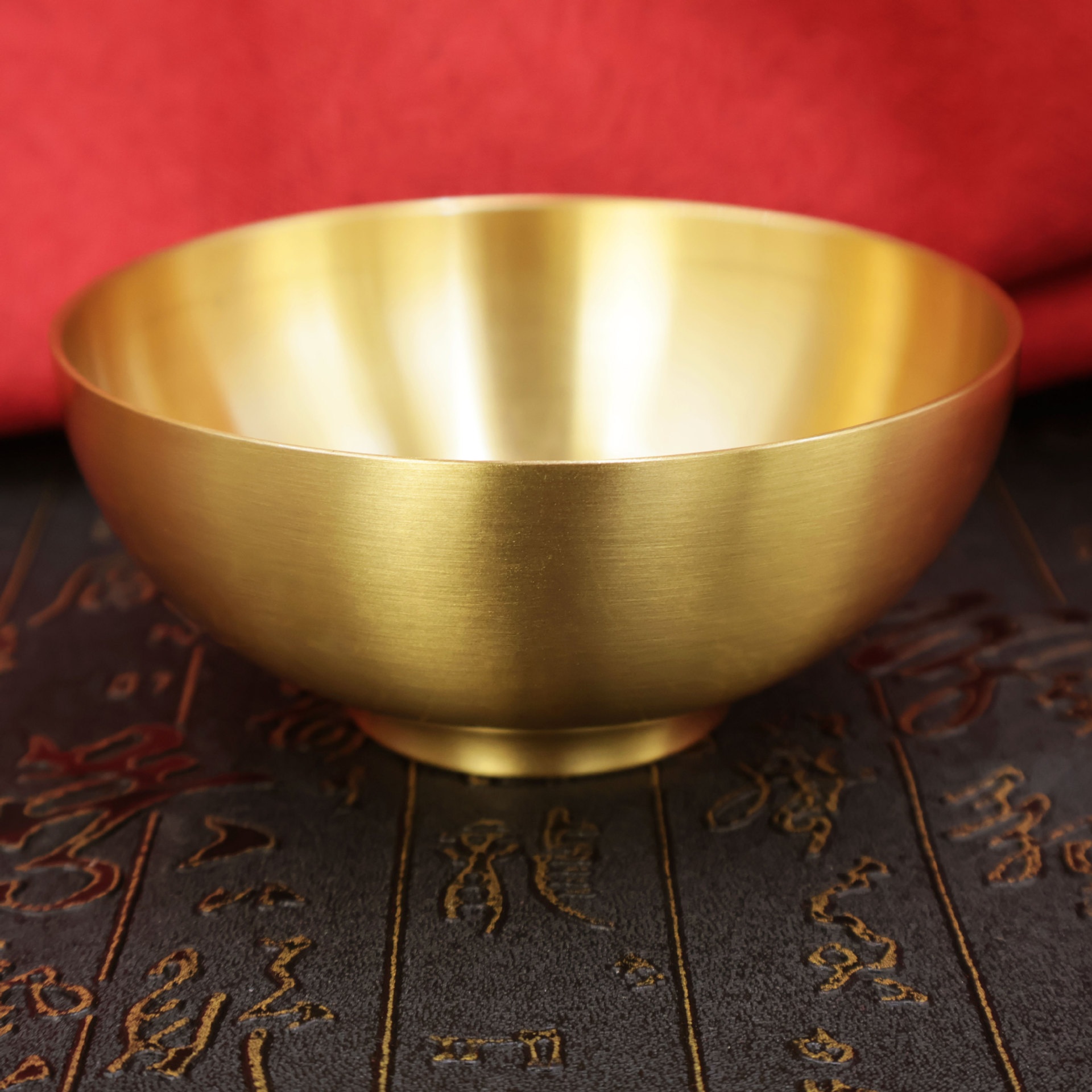 LA-910449931951_img0-1 Bronze Finish Offering Bowl for Buddha Home Altar Decorative Item Water Offering Brass Craft Ornament for Buddha Hall - Image 1