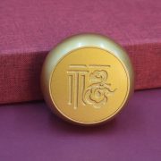 Bronze Good Luck Office Desk Decoration Mini Wealth Attracting Chinese Style Craft Ornaments Small Fruits Steamed Buns - Image 3
