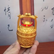 Rising Fortune Golden Bucket Decoration Living Room Office Desktop Gathering Wealth Ornament Custom Metal Craft - Image 3