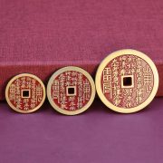 Authentic Antique Bronze Coin Pendant Necklace Feng Shui Safe Lock Design Dragon Tiger Mountain Ghost Coin Unisex Traditional Craft - Image 2
