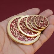 Authentic Antique Bronze Coin Pendant Necklace Feng Shui Safe Lock Design Dragon Tiger Mountain Ghost Coin Unisex Traditional Craft - Image 4