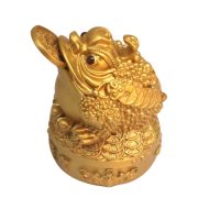 Shajin Wealth Attraction Gold Frog Display Home Tea Table Decoration Alloy Opening Moving In Display Artwork - Image 5