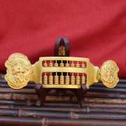 Bronze Lucky Dragon And Phoenix Abacus Home Decor Office Craft Creative Gift Custom Metal Work Ornament - Image 2