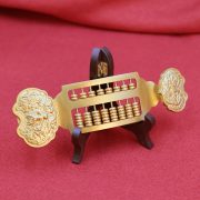 Bronze Lucky Dragon And Phoenix Abacus Home Decor Office Craft Creative Gift Custom Metal Work Ornament - Image 4