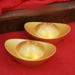 Solid Wealth Attracting Treasure Bowl Desktop Decoration Realistic Crafted Sculpture Ideal For Gifting And Home Decor