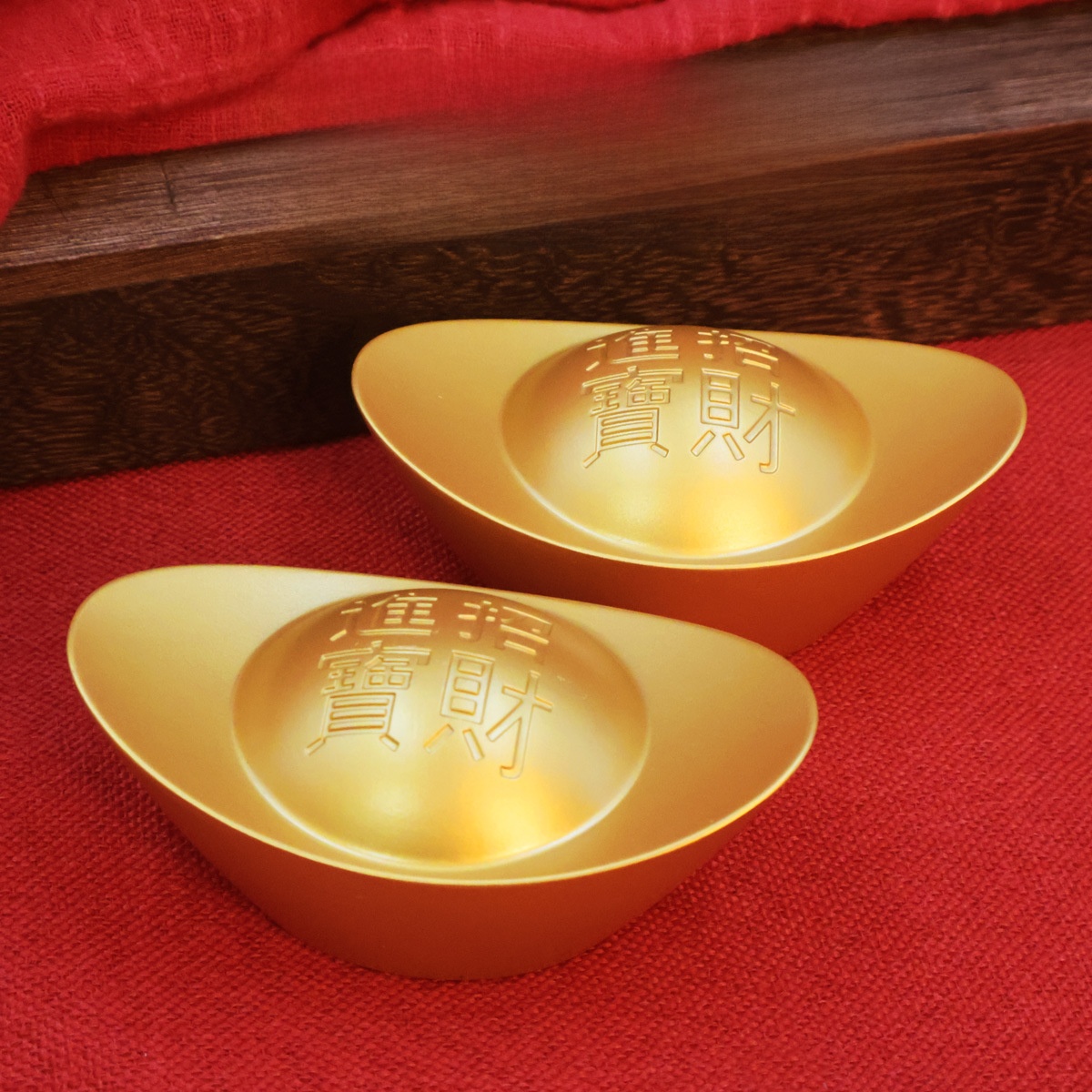 LA-912242094179_img0-1 Solid Wealth Attracting Treasure Bowl Desktop Decoration Realistic Crafted Sculpture Ideal For Gifting And Home Decor - Image 1