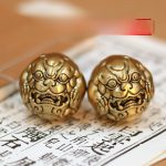 Bronze Health Ball Hand Ball Toy Massage Fitness Ball Stress Relief Elderly Fitness Hand Ball Gift