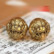 Bronze Health Ball Hand Ball Toy Massage Fitness Ball Stress Relief Elderly Fitness Hand Ball Gift