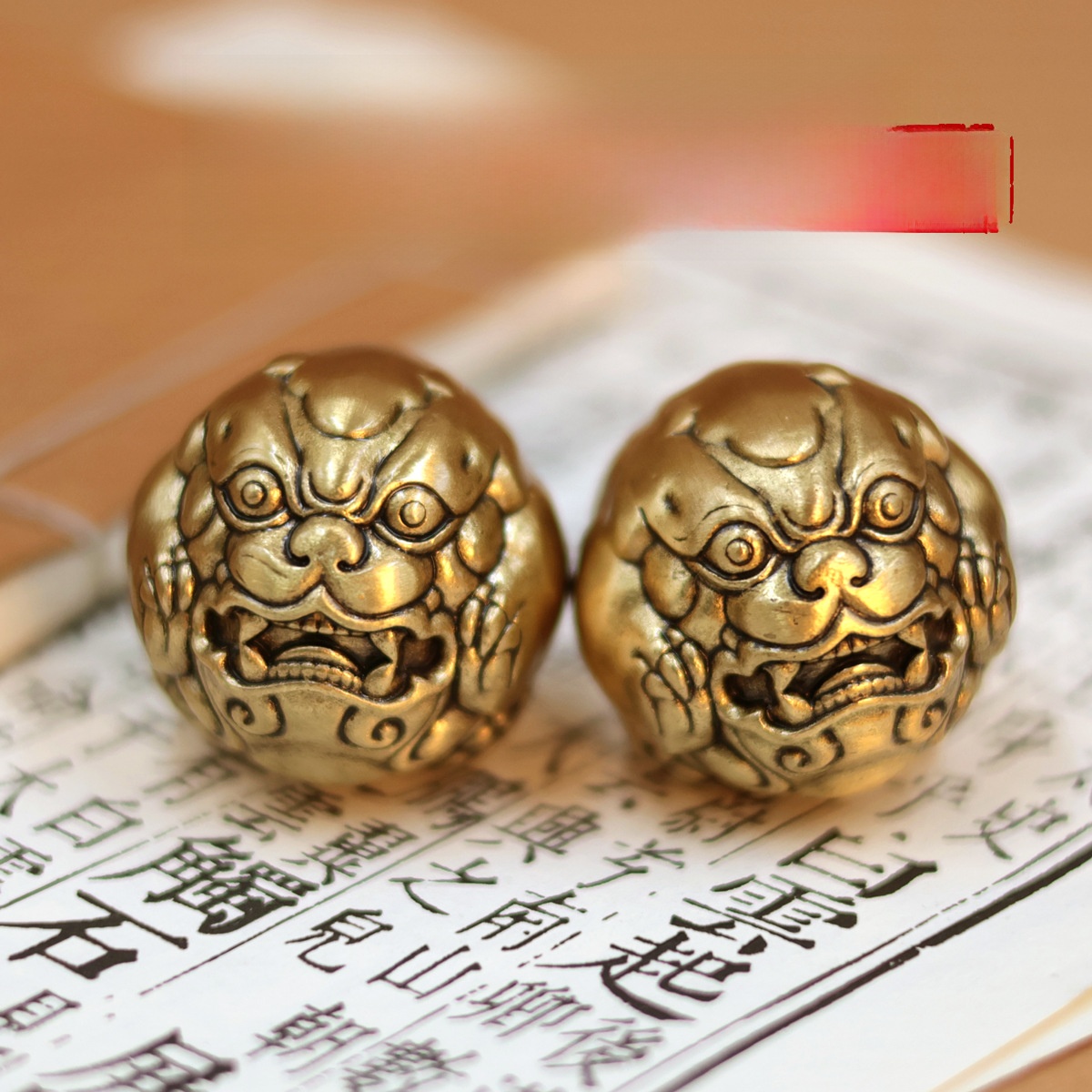 LA-912423359852_img0-1 Bronze Health Ball Hand Ball Toy Massage Fitness Ball Stress Relief Elderly Fitness Hand Ball Gift - Image 1