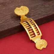 Bronze Lucky Dragon and Phoenix Abacus Ornament Business Success Office Decorations Custom Metal Craft - Image 4