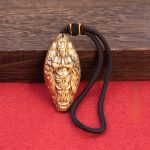 Bronze Thousand Hands Guanyin Pendant Handheld Carving Living Room Bedroom Health Charm Automobile Decorative Hanging Ornament