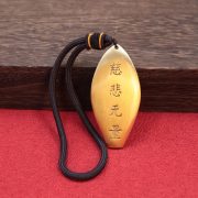 Bronze Thousand Hands Guanyin Pendant Handheld Carving Living Room Bedroom Health Charm Automobile Decorative Hanging Ornament - Image 2