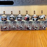 Baimao Original National Style Eight Elegant Panda Resin Figurine Cute Exquisite Desktop Decoration Car-Mounted Ornament - Image 3