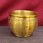 Bronze Wealth Attraction Cylinder Decorative Artistic Craft Figurine Prosperity Symbol Business Gifts Customizable Wholesale