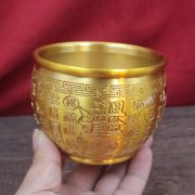 Bronze Wealth Attraction Cylinder Decorative Artistic Craft Figurine Prosperity Symbol Business Gifts Customizable Wholesale - Image 4