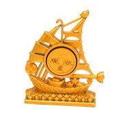 Sahjin One-Sided Windship Yacht Desktop Decorative Model Metal Craft Gift For Sailing Sand Gold Custom Ornament - Image 5