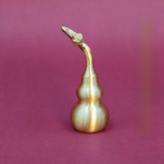 Premium Brass Gourd Pendant Entrance Decor Open Hollow Brass Polished Gourd Gift Wholesale Drop Shipping Custom Metal Craft Ornament