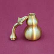 Premium Brass Gourd Pendant Entrance Decor Open Hollow Brass Polished Gourd Gift Wholesale Drop Shipping Custom Metal Craft Ornament - Image 3