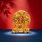 New Arrival Lucky Dragon And Phoenix Metal Ornaments Gold Color Wealth Attracting Decorative Tabletop Craftwork Good Luck Symbol - Image 4