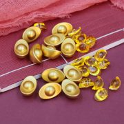 Solid Mini Golden Yuanbao Home Decor Small Treasure Bowl Filling Wealth Attracting Craft Metal Ornament For Business Use - Image 3