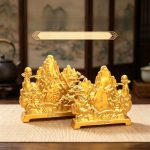 Shajin Tianxia Mountain Yellow Mountain Welcoming Pine Fortune Attracting Decorative Ornaments Tea Table Top Art Crafts