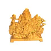 Shajin World's First Mountain Ornament Moving Gift Gold Mountain Silver Mountain Decorative Artifacts for Living Room Office - Image 5