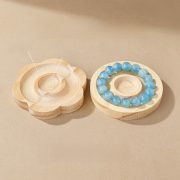 Handmade Wooden Bead Display Tray DIY Jewelry Design Plate Tool Plate Bracelet Showcase Decorative Craft Ornament - Image 2