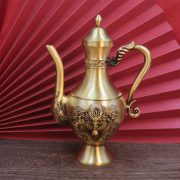 Bronze Dragon And Phoenix Blessing Wine Pot Home Office Wedding Supplies Buddha Hall Temple Offering Goods - Image 4