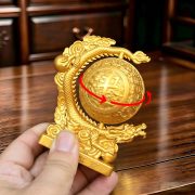 Looteng Four Seas Display Piece Turning Luck To Prosperity Five-Clawed Golden Dragon Living Room Office Decorative Gift - Image 2