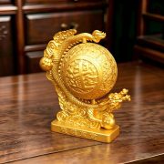 Looteng Four Seas Display Piece Turning Luck To Prosperity Five-Clawed Golden Dragon Living Room Office Decorative Gift - Image 3