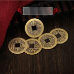 Antique Style Copper Coin Wudi Coin Metal Handicraft Yellow Bronze Coin Replica Traditional Chinese Currency Decorative Ornament