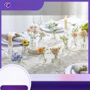 European Style Small Flower Vase Set Elegant Decorative Pieces for Kitchen Living Room Ideal for Flower Arrangements