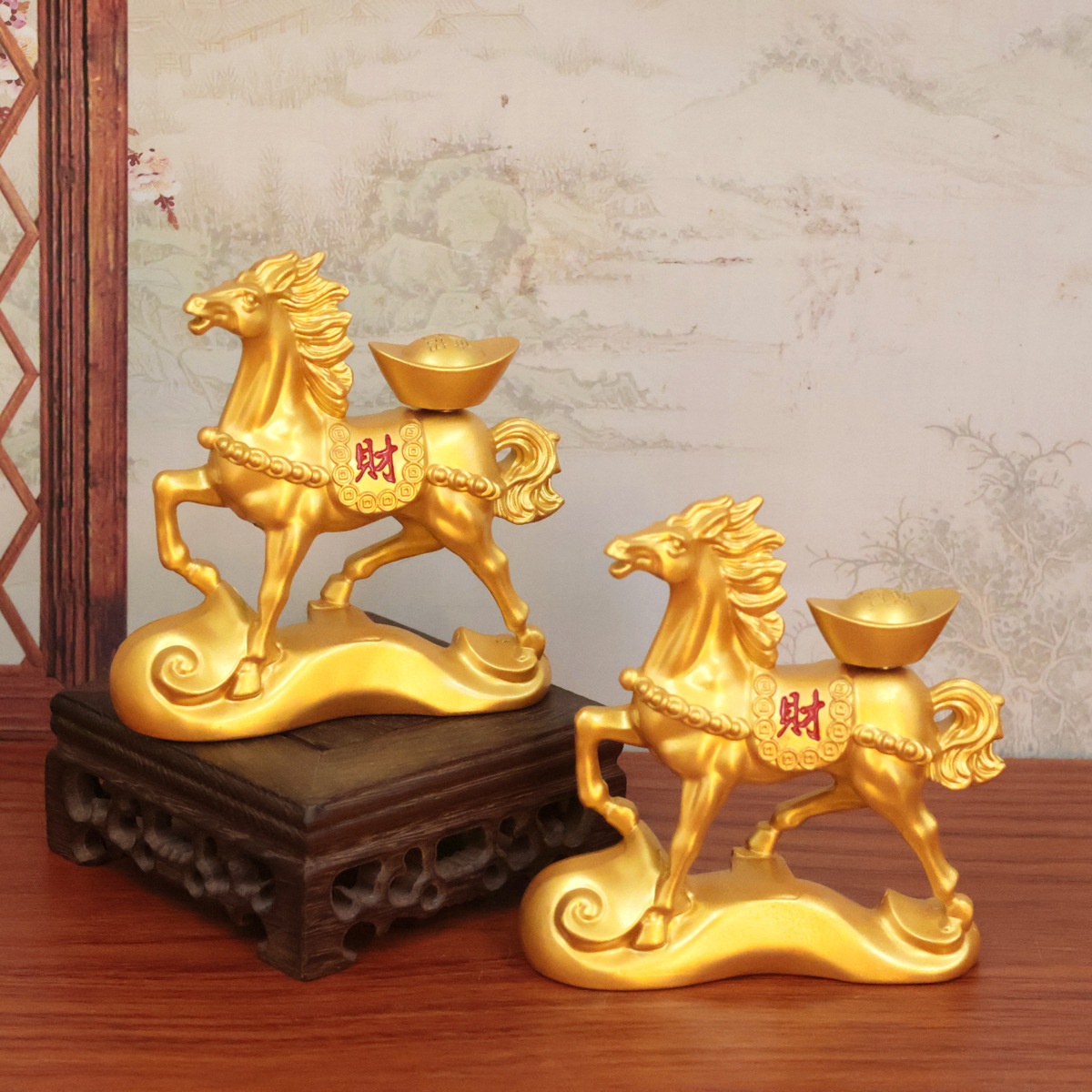 LA-934884086509_img0-1 Shajin Instant Fortune Turnable Baozi Home Office Decor Lucky Charm Wealthy Waist Custom Metal Craft Ornament - Image 1