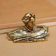 Full Copper Chairman Mao Statue Orange Island Head Youth Sculpture Bronze Living Room Office Decorative Ornaments - Image 4