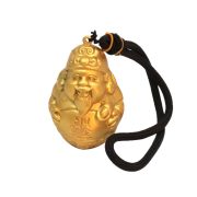 Bronze Daily Progress Wealth God Handheld Piece Smiling Face Attracting Wealth Bracelet Portable Stress Relief Toy - Image 5