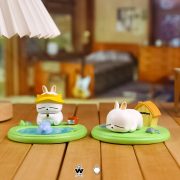 Creative Cartoon Elmer Rabbit Multi-Use Mobile Phone Stand Decorative Figurine Resin Craft Trendy Desktop Accessory