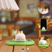 Creative Cartoon Elmer Rabbit Multi-Use Mobile Phone Stand Decorative Figurine Resin Craft Trendy Desktop Accessory - Image 4