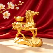Lucky Money Horse Themed Home Decorations Wealth Bringing Animal Sculpture Ideal For Living Room Custom Metal Craft Ornaments