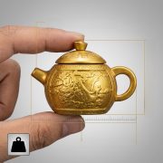 Alloy Relief Dragon Pattern Tea Pot Chinese Style Vintage Stress Relief Handheld Desktop Ornament Creative Souvenir - Image 4