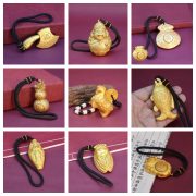 Large Size Solid Copper Locust Ornament Keychain Handheld Antique Style Metal Craftwork Wholesale Copperware Products