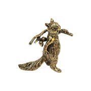 Rustic Bronze Squirrel Branch Creative Decoration Living Room Children's Bedroom Desktop Home Decor Wholesale Metal Craft - Image 5