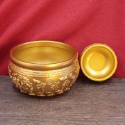 Bronze Return Pattern Wealth Attraction Money Box Home Living Room Decorative Ornaments Copper Water Basin Fortune Character Jar - Image 2