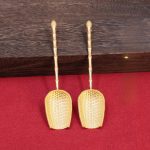 Sand Gold Simulated Tea Spoon Tea Spoon Shovel Tea Set Accessories Tea Leaf Spoon Tea Brewing Tools Elderly Gifts
